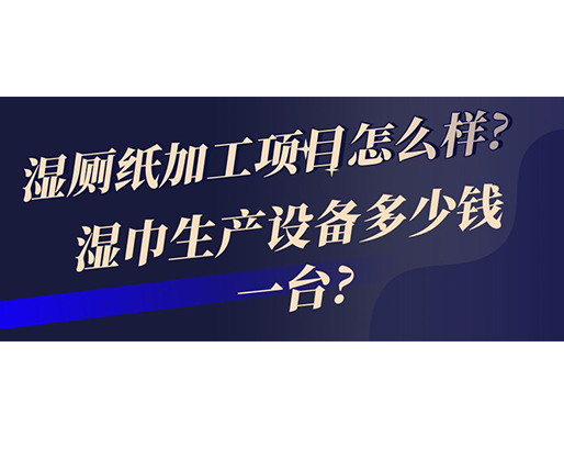 濕廁紙加工項目怎么樣? 濕巾生產設備多少錢一臺?