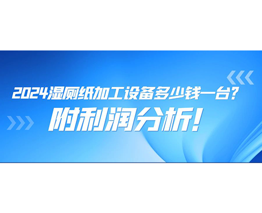 2024濕廁紙加工設(shè)備多少錢一臺(附利潤分析)